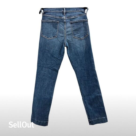 Frame Women's Le Sylvie Straight Jeans Blue Size 28 Medium Wash - Picture 3 of 6